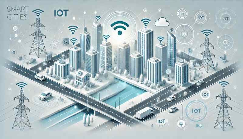 Imagen para el artículo Ciudades inteligentes: Cómo el IoT está cambiando el urbanismo